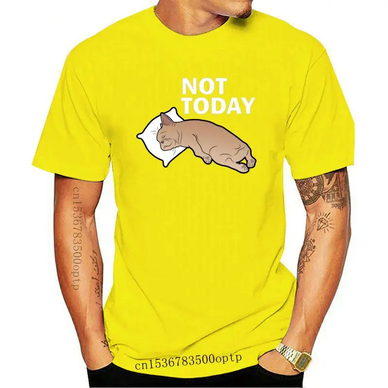 

Новинка 2021, футболка ленивого французского образца для мужчин, летняя дышащая футболка большого размера