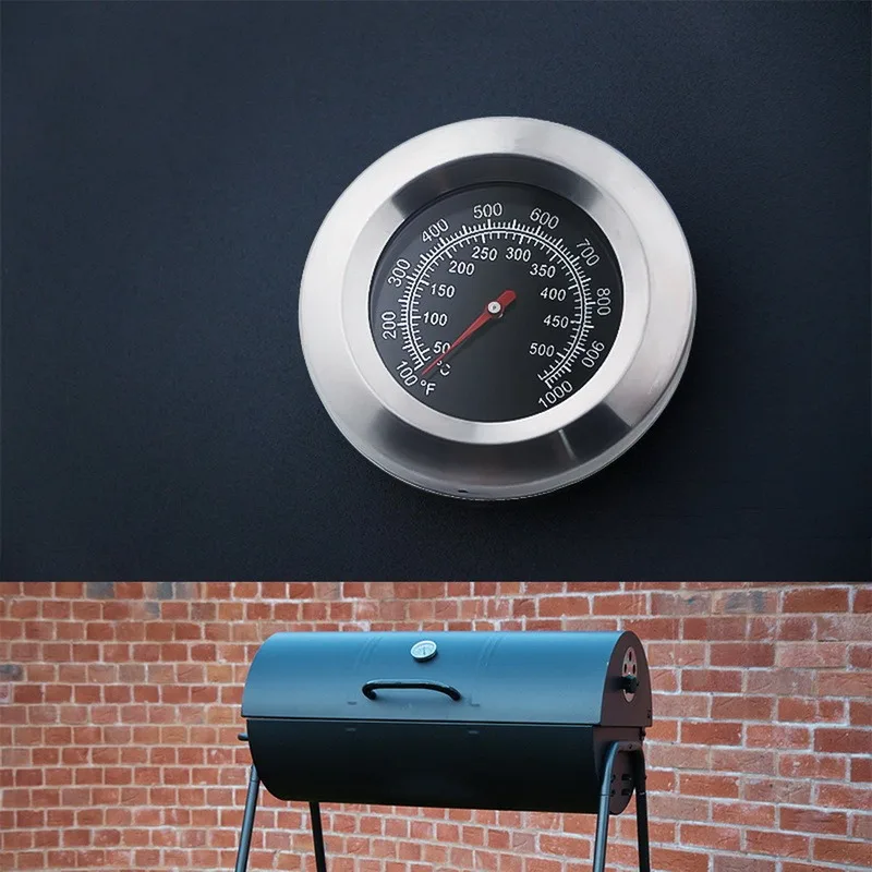 

Bakeware F/C 2" Stainless Steel BBQ Smoker Pit Grill Bimetallic thermometer Temp Gauge with Dual Gage 500 Degree Cooking Tools