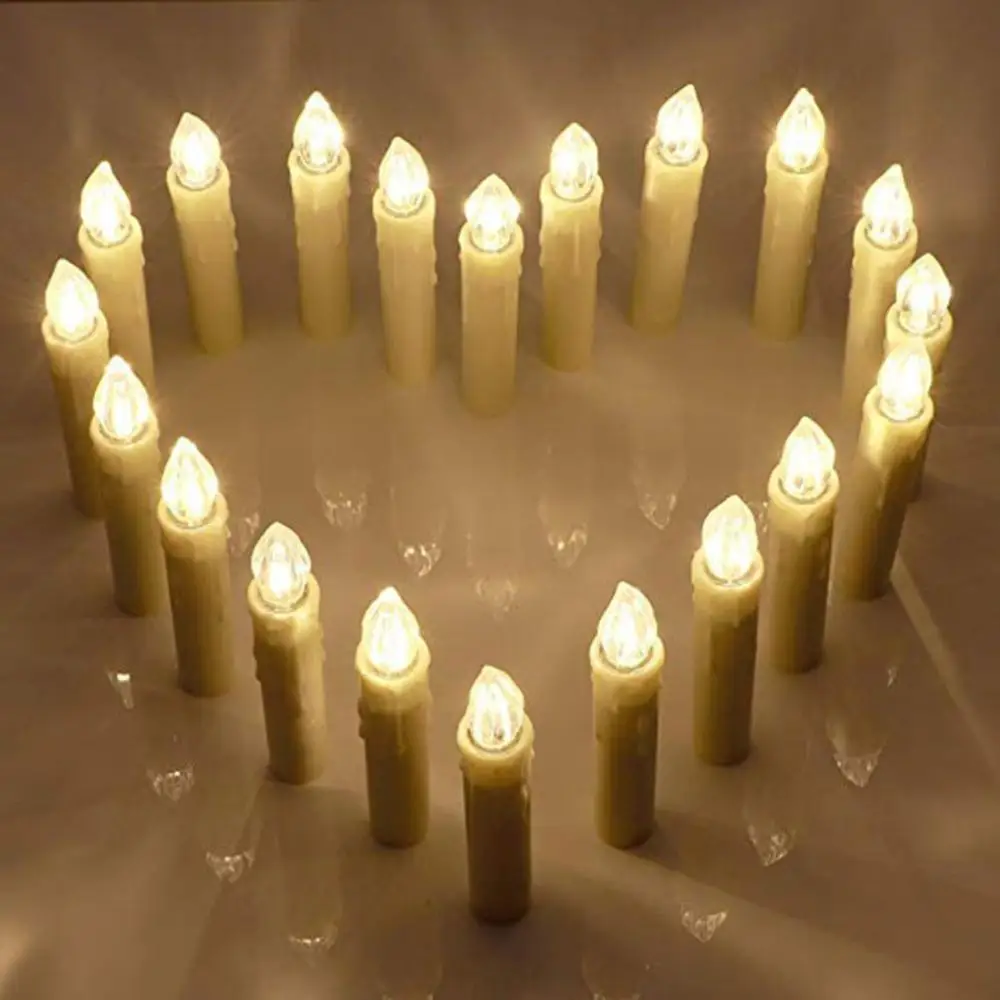 Светодиодная Электронная свеча ААА теплый белый 6 кнопочный пульт