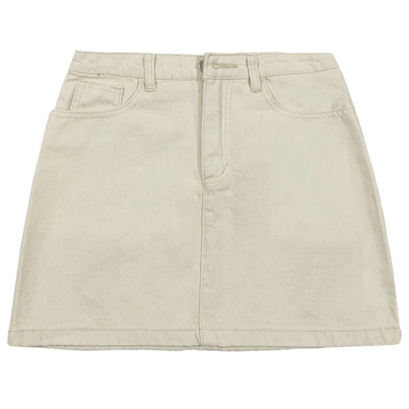 

High Waist Skirts Office Ladies 2021 New Summer Fashion Casual Solid Black Korean Street A-Line Party Mini Skirt Women Plus Size