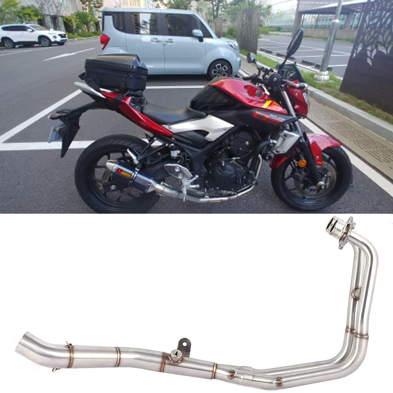 Мотоцикл выхлопная полная система средней трубы глушитель без шнуровки для Yamaha