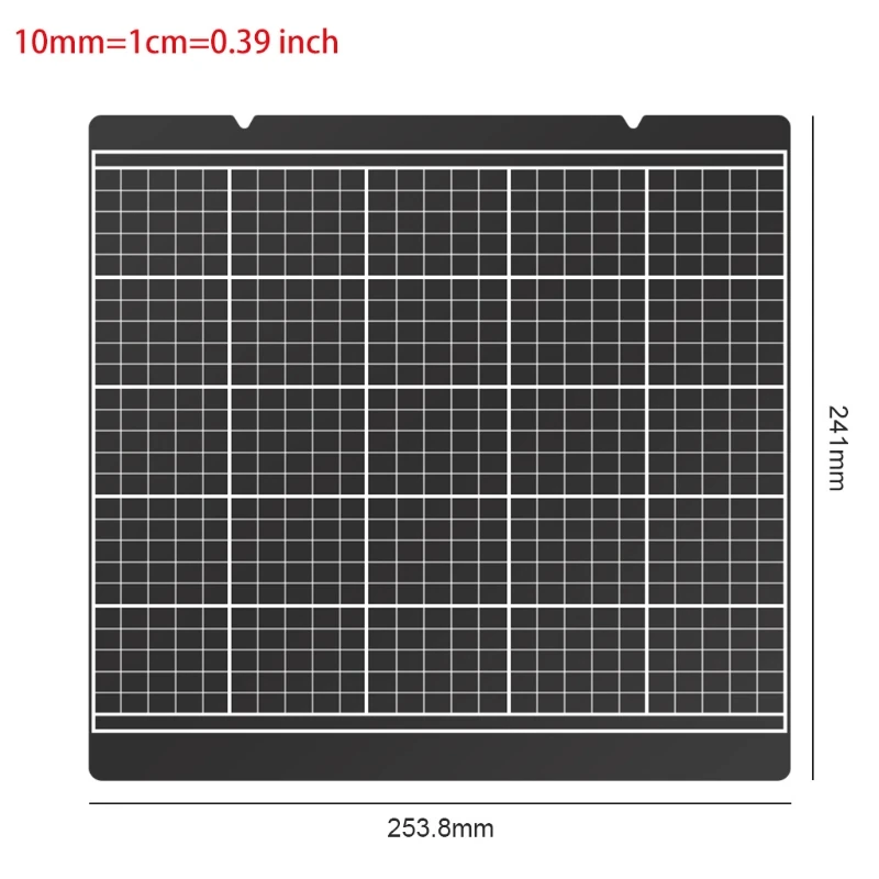 Prusa I3 Mk52 Hot Bed Platform 253.8X241mm Black наклейка для решетки Anti warping Edge аксессуары 3D принтера