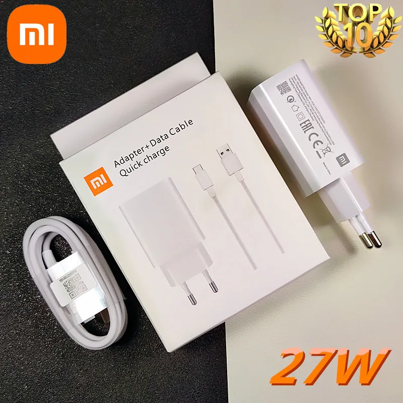 Быстрое зарядное устройство xiaomi 27 Вт оригинальный EU QC 4 0 турбо адаптер для