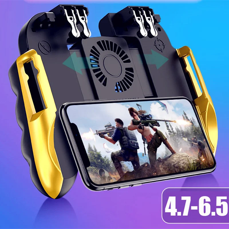 Геймпад Pubg контроллер Android джойстик мобильный игровой коврик игровой контроллер портативные плееры WinexFor IPhone Xiaomi с охлаждающим вентилятором