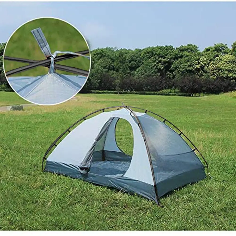 

Outdoor Camping Fibreglass Folding Awning Rod Foldable Shelter Accessories Stand Support Pole Tent Beach Sunlight Pole Tarp H5J9