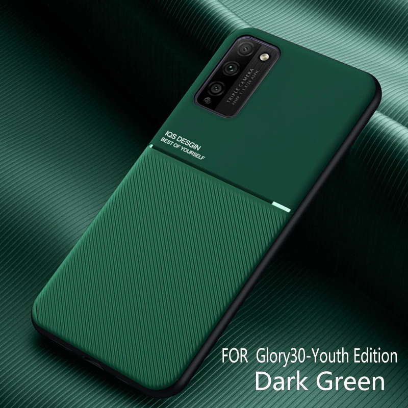 Матовый кожаный автомобильный противоударный чехол для Huawei Honor 30 30S 20 20i 10i 9X 8X Play