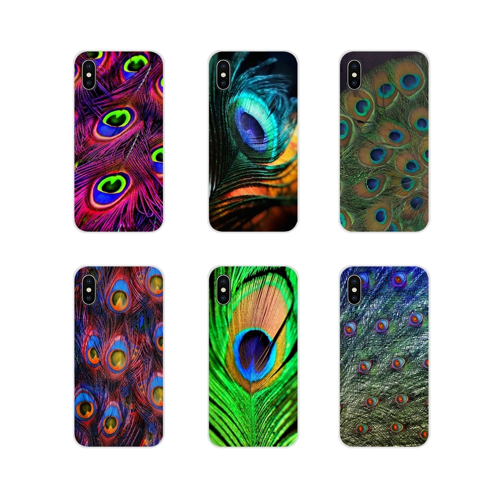 Для Apple iPhone X XR XS 11Pro MAX 4S 5C SE 6S 7 8 Plus ipod touch 5 6 TPU Прозрачный чехол Чехлы красивые перья