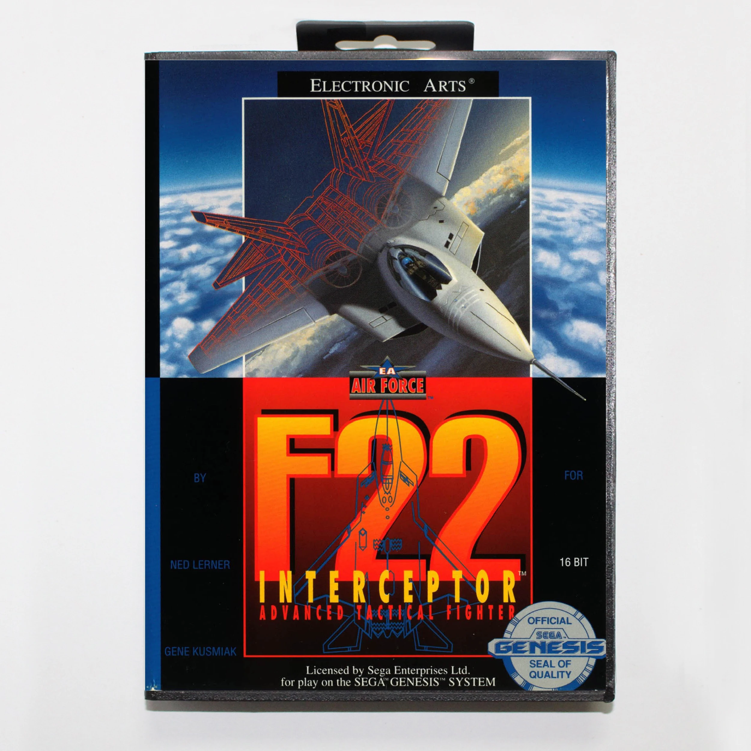 

F22 Interceptor with Retail Box 16bit MD Game Card For Sega Mega Drive/ Genesis