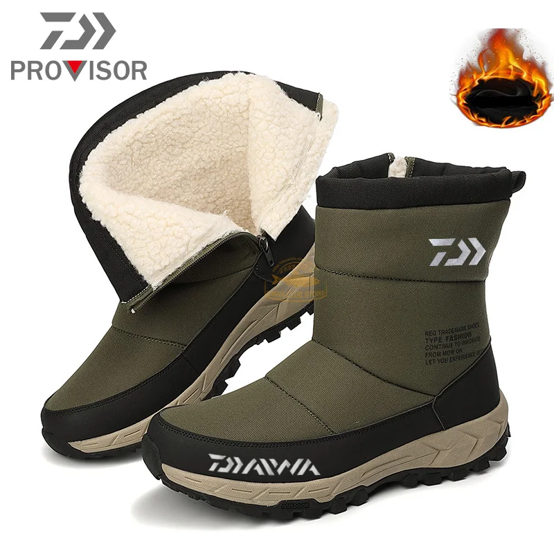 

Ботинки рыболовные мужские, зимние, Нескользящие, с плюшевой подкладкой, 2021