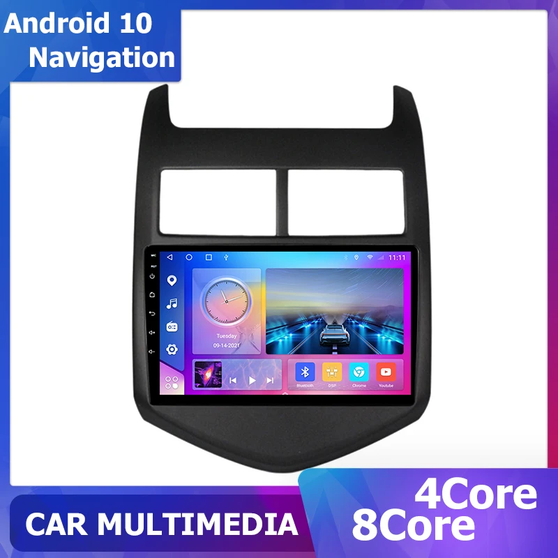 

9 дюймовый автомобильный радиоприемник GPS-навигация для Chevrolet Aveo Sonic 2011 2012 2013 2014 2015 мультимедийный видеоплеер Android carplay DSP