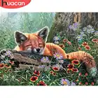 HUACAN алмазная вышивка распродажа Лиса алмазная мозаика 5д картины стразами животные вышивка крестиком декор для дома