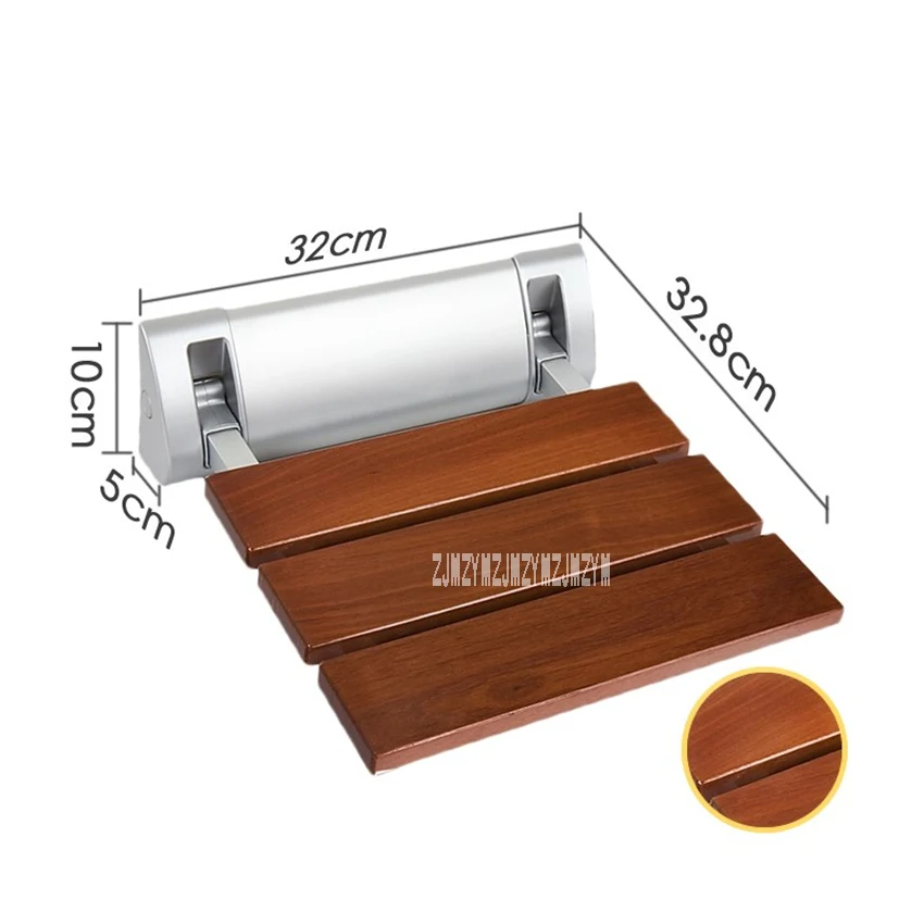

Wysokiej jakości wzmocnienie z litego drewna łazienka wanna prysznic składane siedzeazienka do montażu na ścianie siedzenie do a