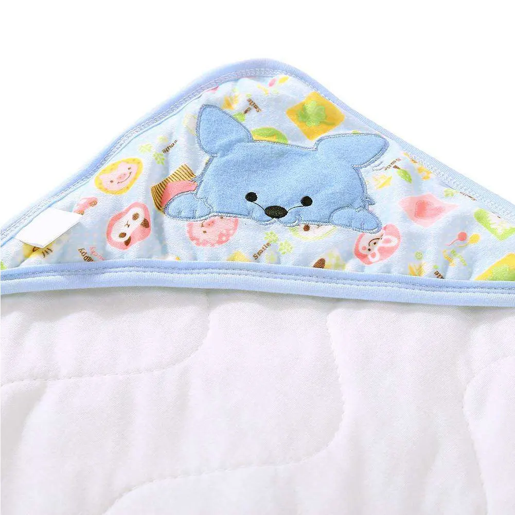 Pudcoco Cute Animal Print Newborn Baby Infant Soft Swaddle Wrap Cotton Swaddling Blanket Sleeping Wrap