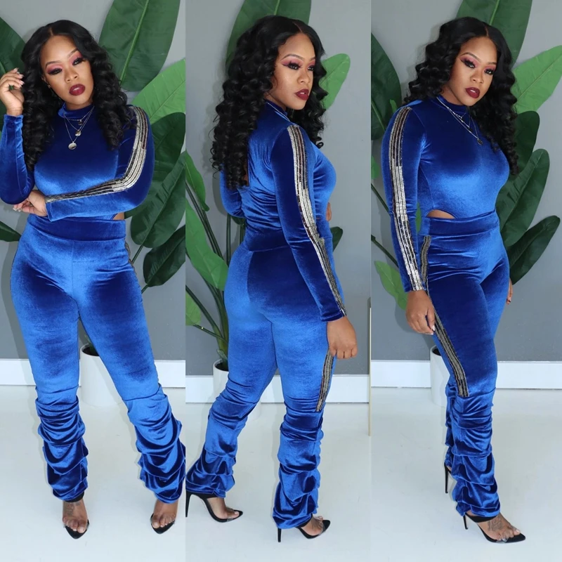 Сексуальные комплекты из 2 предметов Женская праздничная одежда лоскутный Топ с