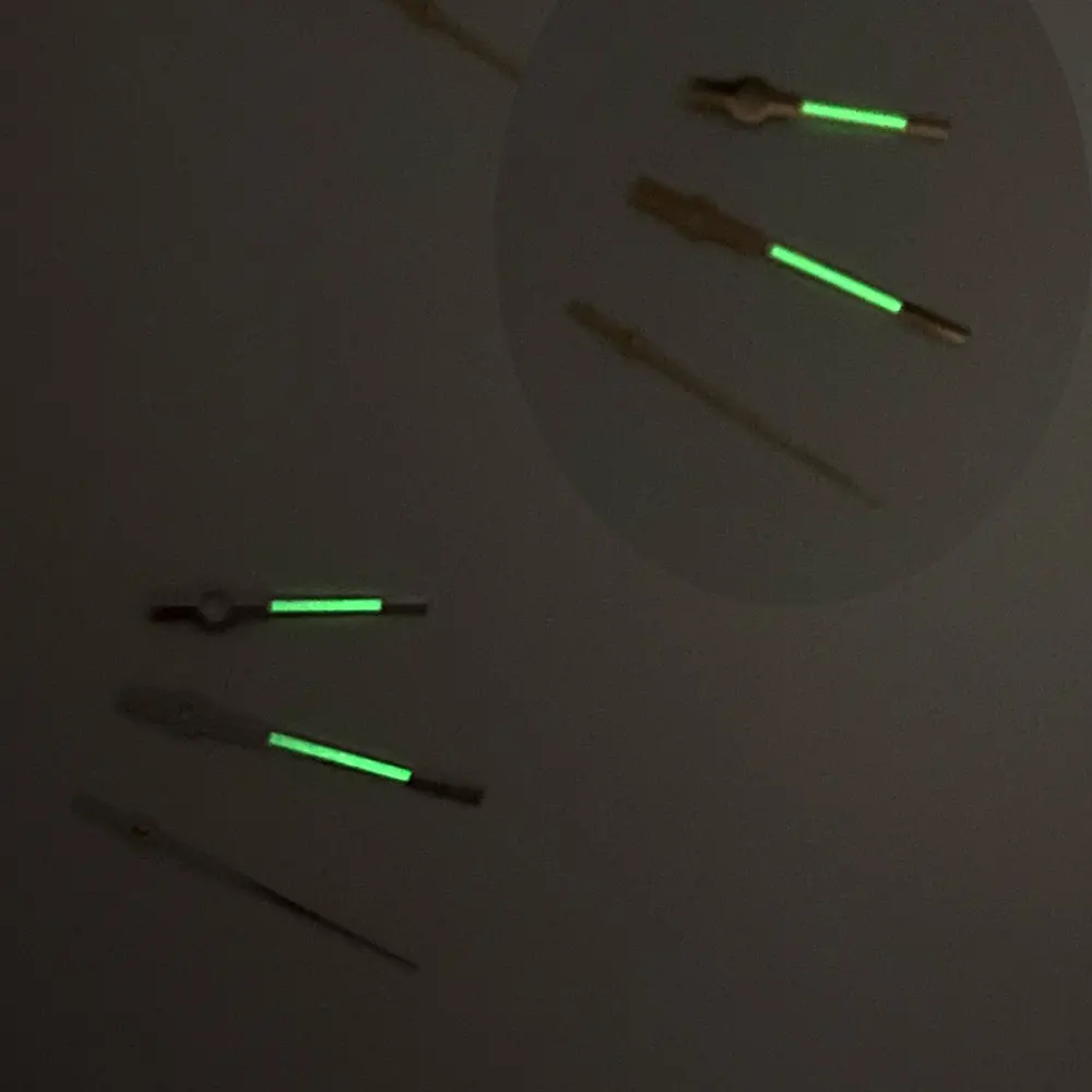 

Silver/Rose Gold Automatic Watch Hand Needles for NH35A NH36A 7S26 Movement Green Luminous