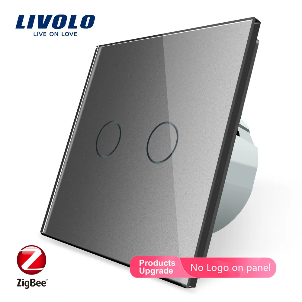 Livolo приложение сенсорное управление Zigbee переключатель, домашняя Автоматизация умный переключатель wifi управление, работа с Echo, alexa, google Home, без логотипа