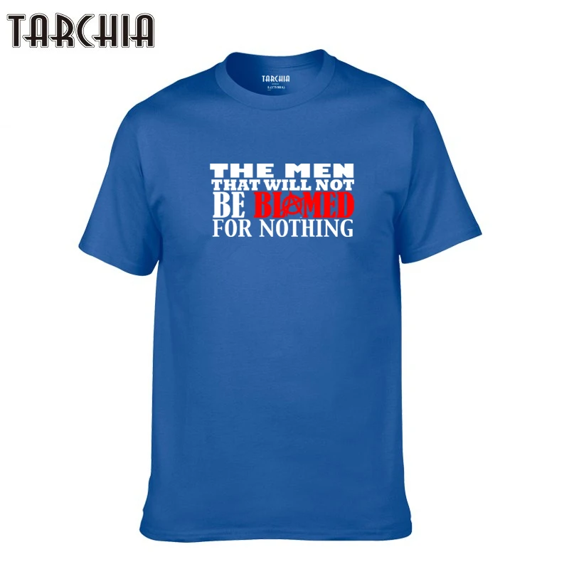 Футболка TARCHIA мужская с коротким рукавом хлопок брендовая тенниска Повседневная