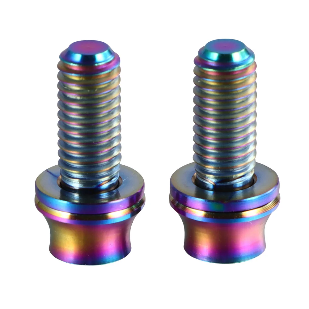 2 шт. винты из титанового сплава для рамы велосипеда|Дверные зажимы нержавеющей