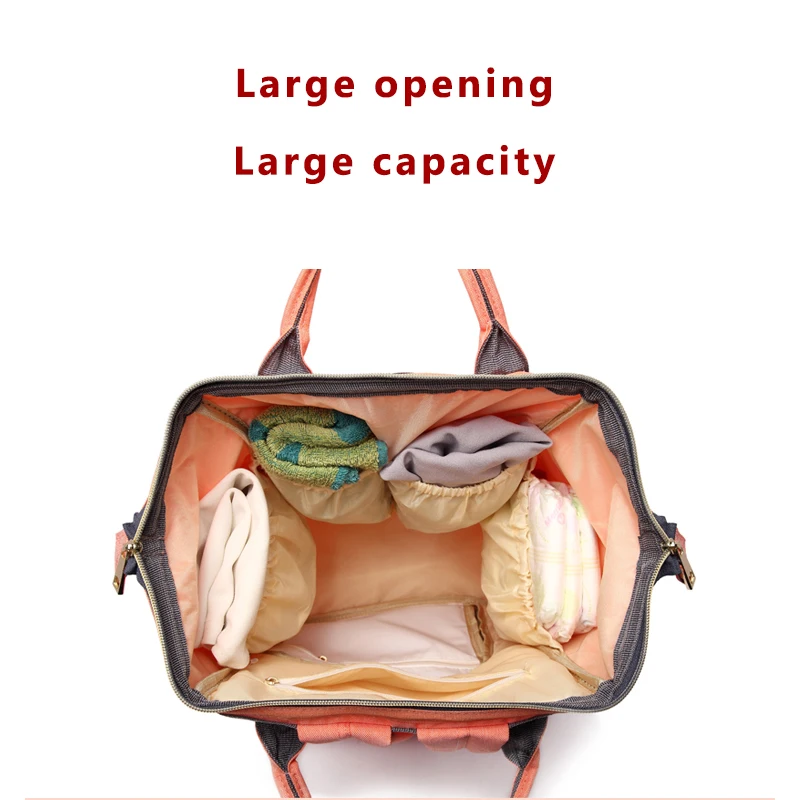 Сумка для подгузников lequeen вместительный дорожный рюкзак мам детских