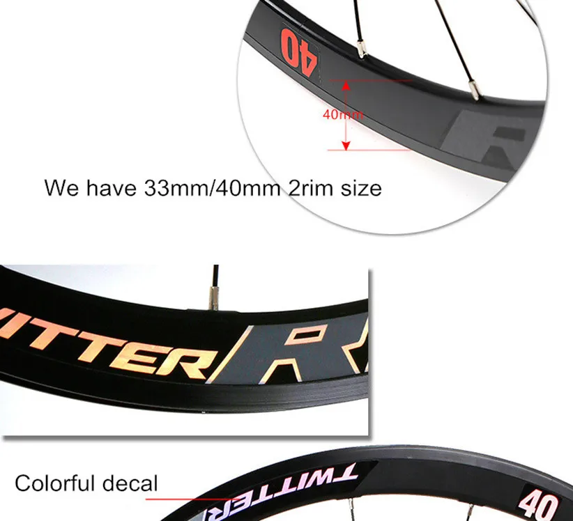 700C дорожный велосипед Сверхлегкий колеса углеродный волоконный концентратор