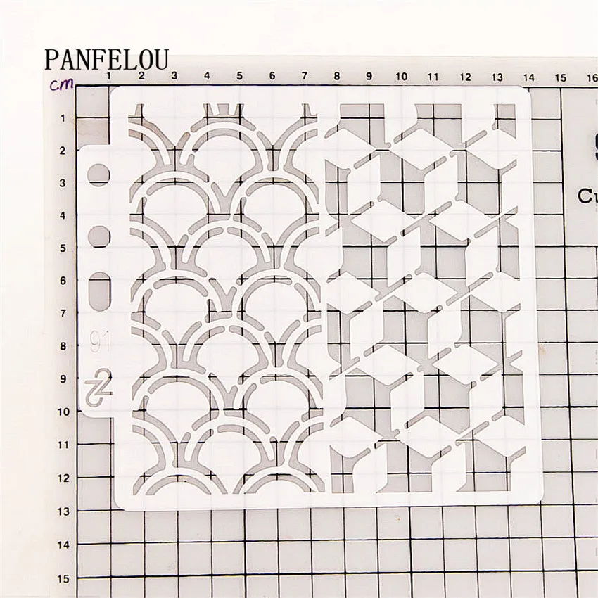 Горячая продажа матрица волн трафареты для скрапбукинга спрей Пластиковая форма