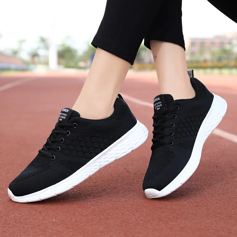 Tenis Feminino Fashion Women Sneakers Running Shoes Outdoor Sports Shoes Breathable Mesh Comfort Jogging Shoes Lace Up Ladies