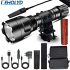 Тактисветильник фонарь XHP50, фонарик, лампа, фонарь, 5 ударопрочных жестких защитных светодиодных ламп C8 Litwod, охотничий алюминиевый черный T6 3800 15 Вт