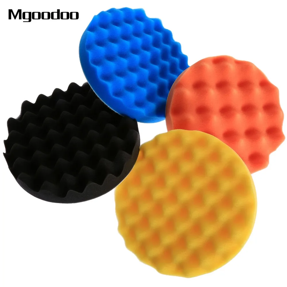 Полировщик автомобильный 7 дюймов (180 мм) 4 шт.|kit for car polisher|pad kitpolisher |