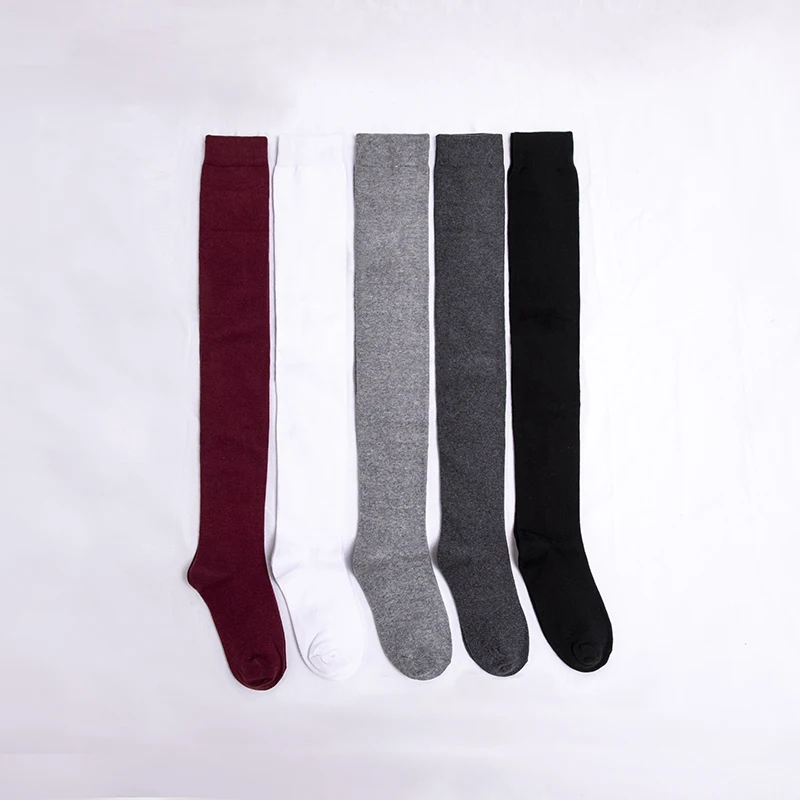 Женские облегающие чулки с манжетами Нескользящие хлопковые длинные женские