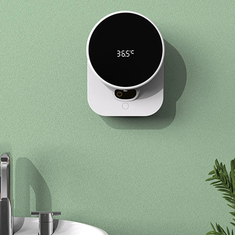 

Foam Liquid Dispenser Hand Washer LED body temperature foam gel wall-mounted automatic soap dispenser infrared wash the phone