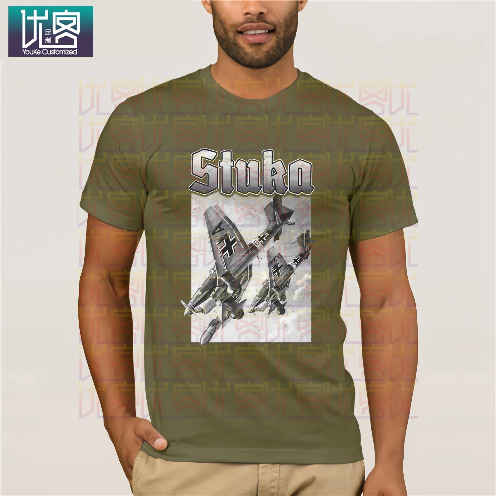 Новинка 2019 Мужская футболка Stuka Flugzeug Legende Luft Jagdgeschwader WW2 вермахт Забавные футболки