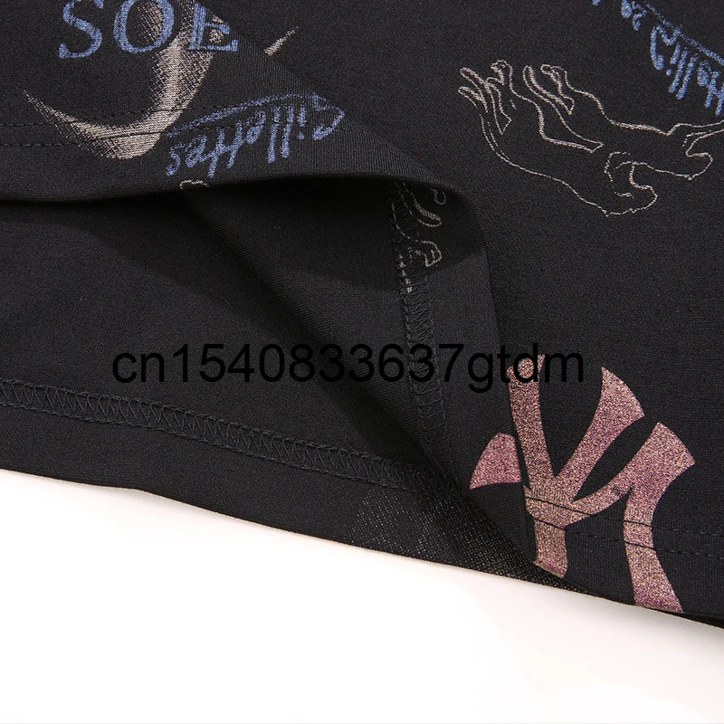 

Autumn 2021 new fashion men's fat plus size round neck printed long sleeve T-shirt