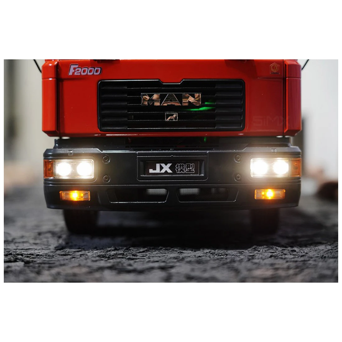 JXmodel 1/14 4x2 металлический грузовик с дистанционным управлением прицеп