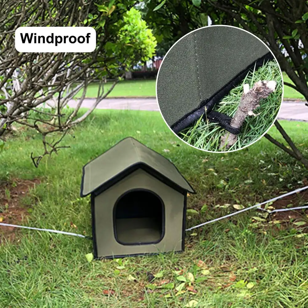 

Pet Outdoor Waterproof House Foldable Pet Shelter Cat Dog House Pet Outdoor Tent Outdoor Sleeping Rainproof Dog House