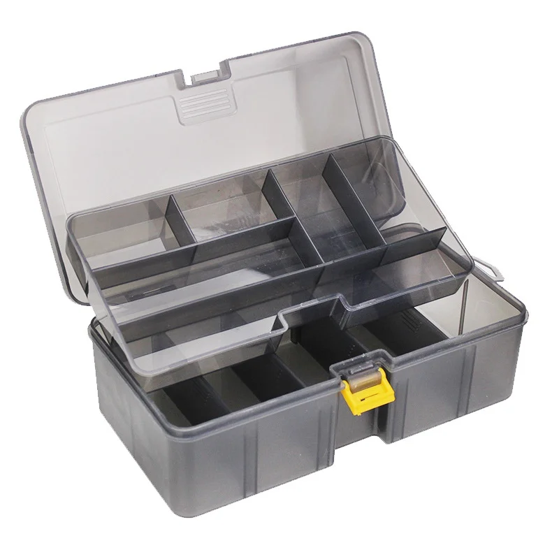 

Dual Layer Fishing Tackle Boxes Lure Baits Storage Case Shrimp Boxes Waterproof Fishing Lures Cover Fishing Accessories
