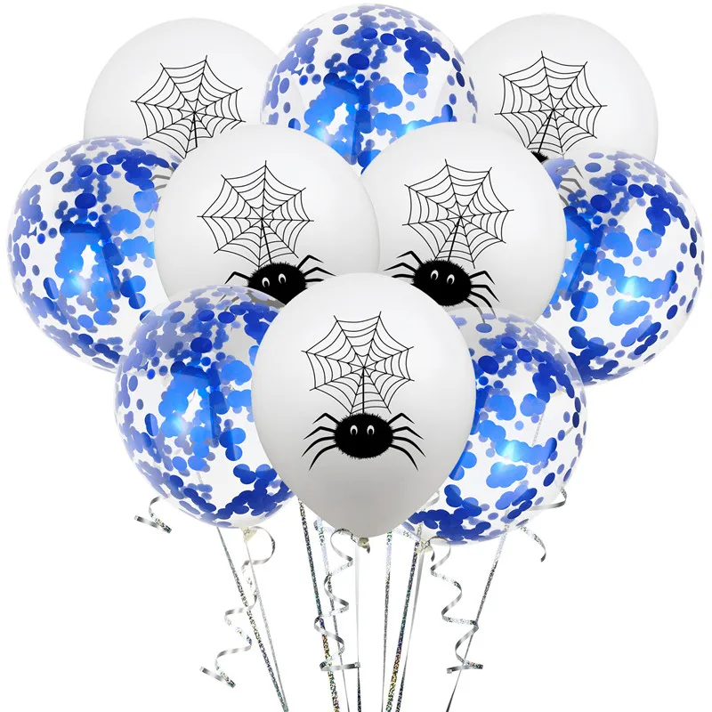12 дюймов Хэллоуин из белого латекса воздушные шары паук привидение ведьма