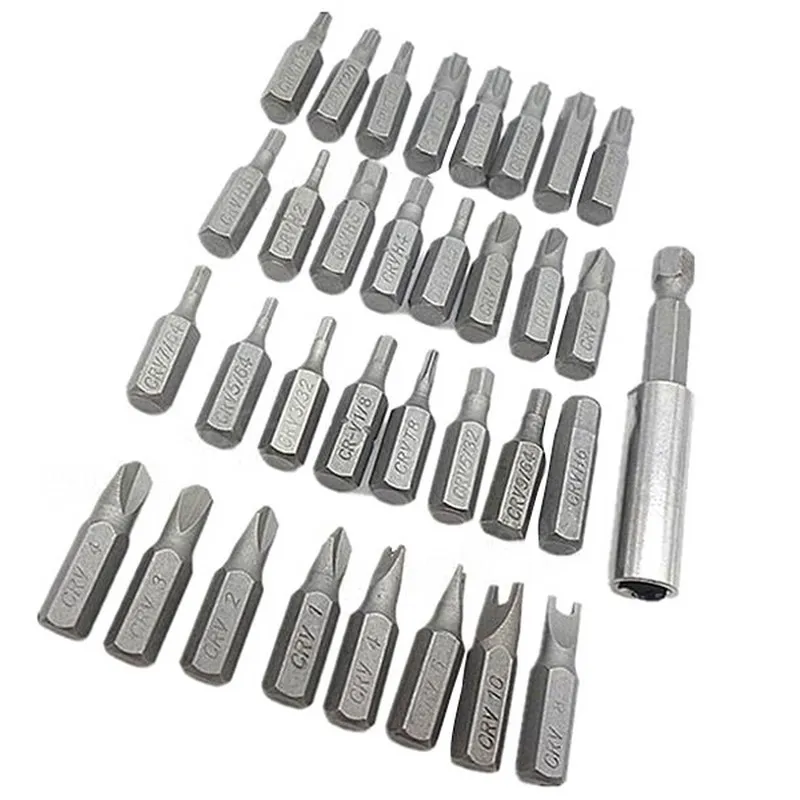 33 шт./Защита от несанкционированного доступа торцевые свёрла с шестигранной