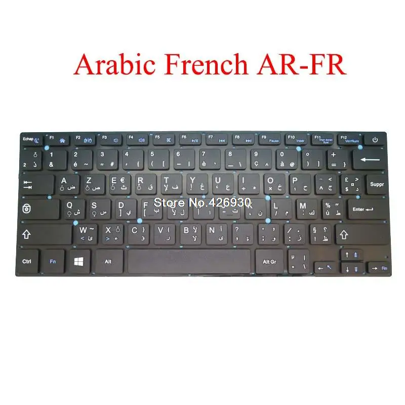 

Laptop Keyboard SCDY-277-10-05 YXT-NB91-05 YT-277-16-01 K2878 VER：A0 MB27716023 XK-HS002 Arabic French AR-FR black new