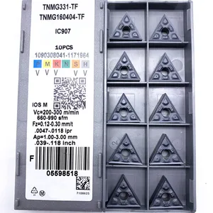 TNMG160404 TF IC907  IC908 внешние токарные инструменты карбидная вставка TNMG 160404 токарный станок Режущий инструмент Tokarnyy токарная вставка