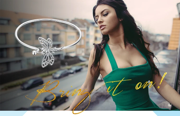 JewelryPalace Аутентичные 925 пробы серебряный Hollow Стрекоза Открыть Браслет Браслеты для Для женщин вечерние Модные Роскошные Ювелирные изделия Подарки