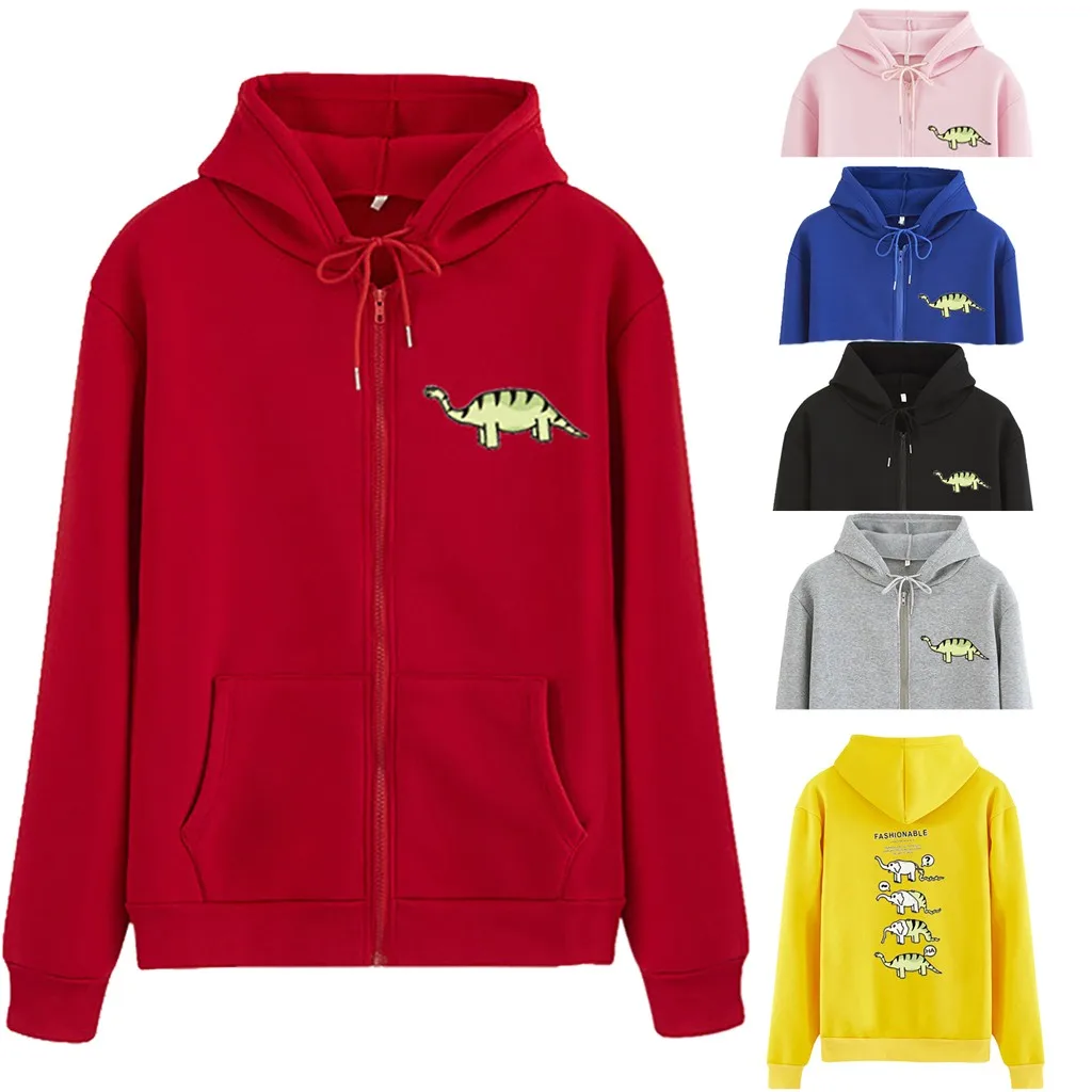 Женская Повседневная Толстовка с капюшоном и молнией в стиле Харадзюку|Женские