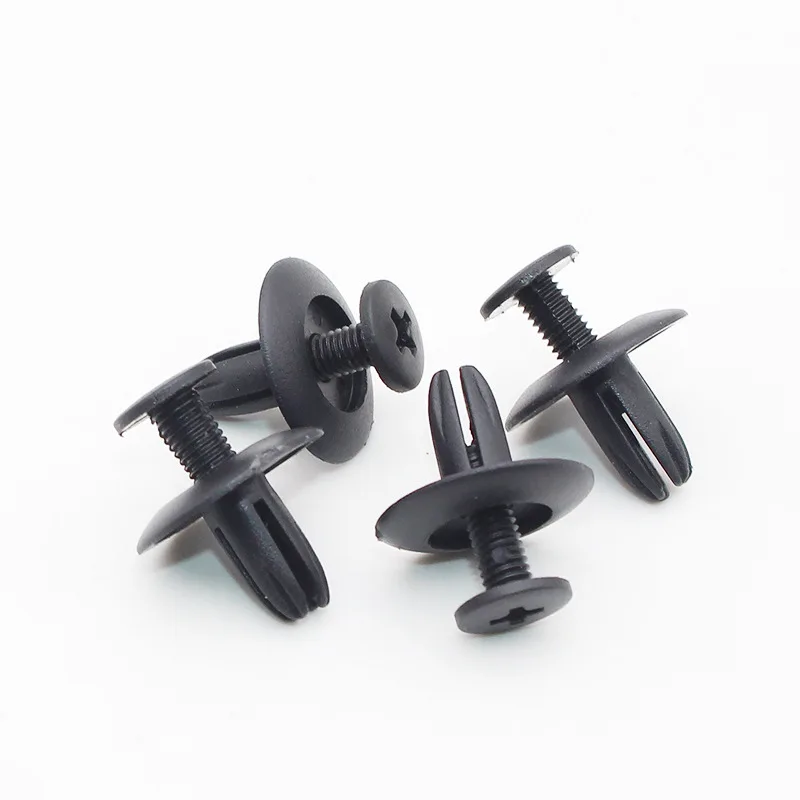 100 шт. 6 мм бежево серые Зажимы Пластиковые Автомобильные крепежные заклепки