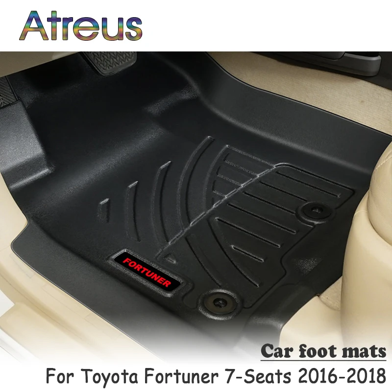 Atreus 1 комплект для йоги TPE автомобильный напольный коврик для ног для Тойота Королла 7 мест анти-скольжения Водонепроницаемый ковер автомобильные аксессуары