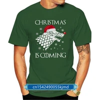 christmas is coming stark direwolf sigil mens t shirt new spring high elastic cotton new funny brand