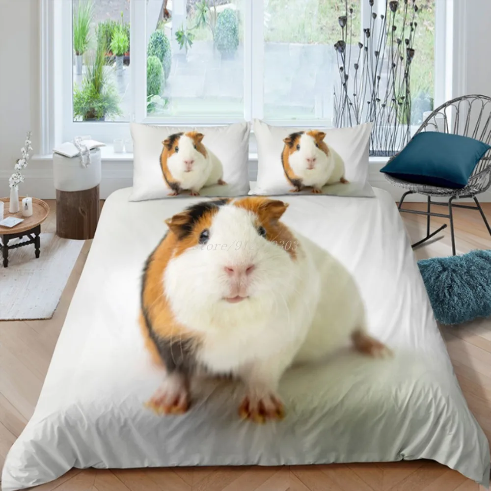 

3 шт., комплект постельного белья с 3D-принтом морской свиньи