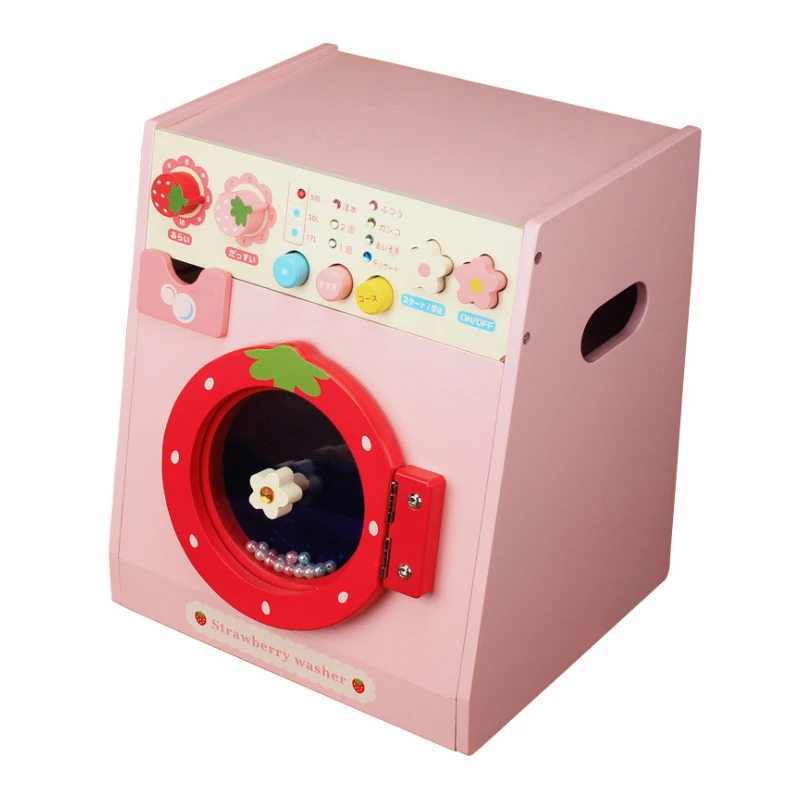 Деревянная игрушечная стиральная машина игрушечное моделирование домашнее
