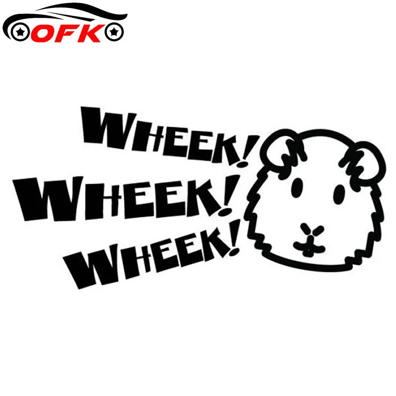 

Cool Car Sticker Cartoon Guinea Pig Decals PVC Body Window Bumper Decoration Accessories High Quality Waterproof Stickers