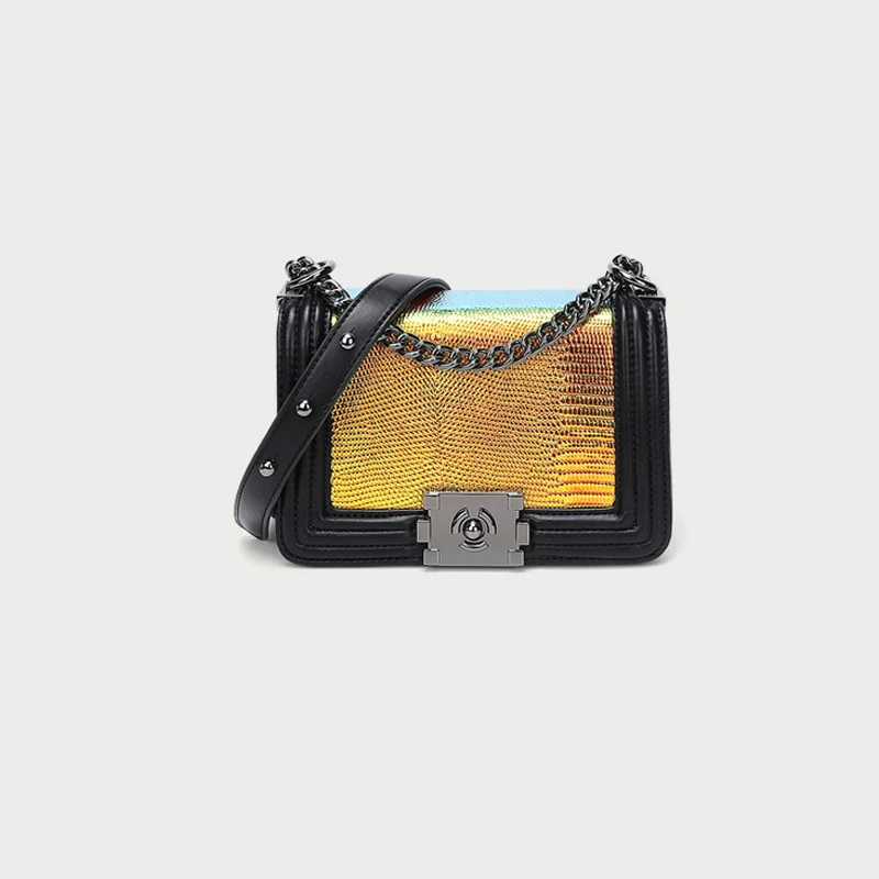 

luxury designer purses and handbags Colorful bag female shoulder bags famous brand Genuine Leather small Chain bags Women's bags