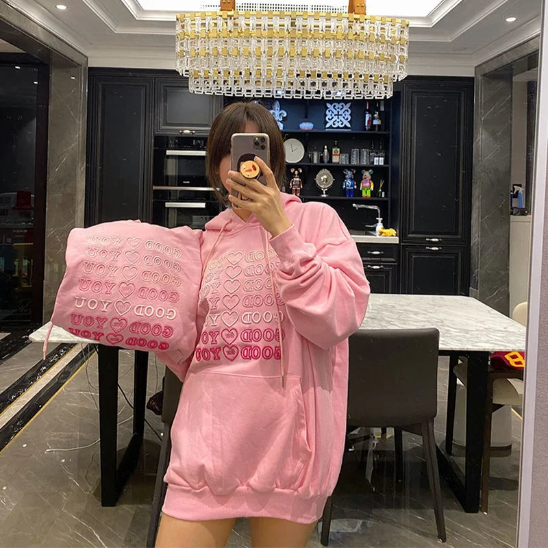 Oversized Hoodie Women Sweetshirts Hooded Sweatshirts With Hood Blouses Spring Jacket Long Sleeve Korean Style Tops 2021