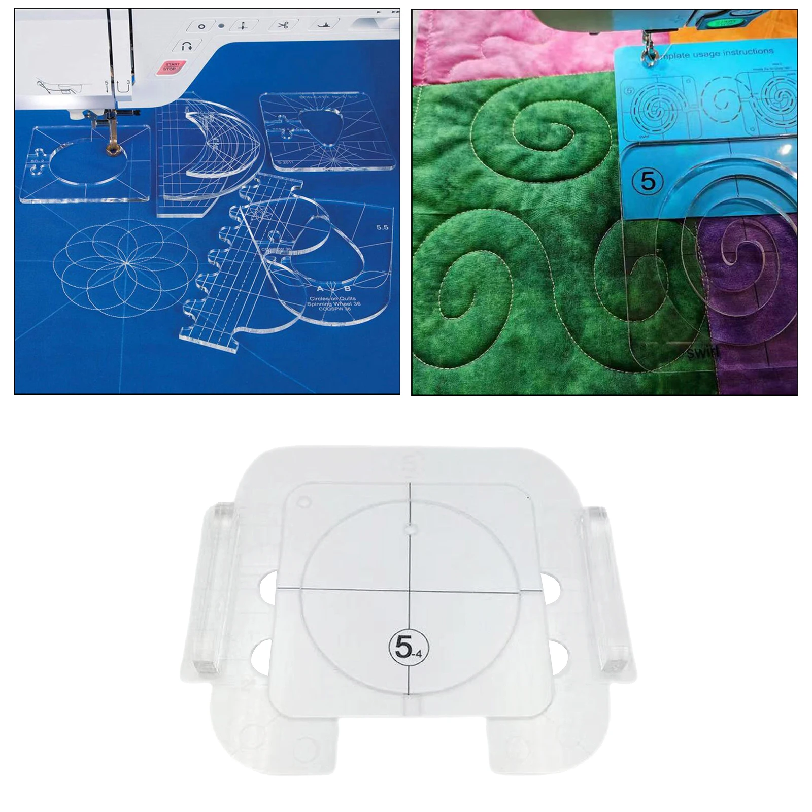 

Clear Acrylic Cut Quilting Templates for DIY Patchwork Kintting Sewing